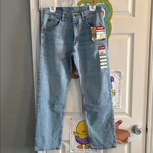 Wrangler Men's Denim Straight Jeans - Light Blue